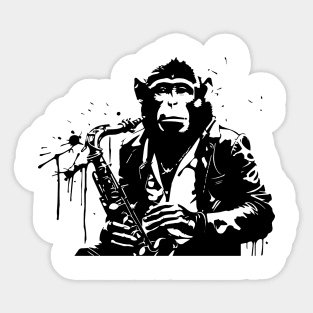 jazz monkey Sticker